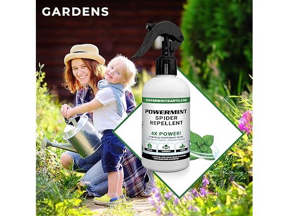 Powermint 8 Oz Peppermint Oil Spider Repellent Spray 2-Pack - Gallery 3