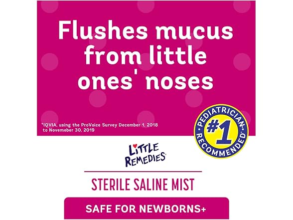 Little Remedies Baby Saline Nasal Mist 3 fl oz