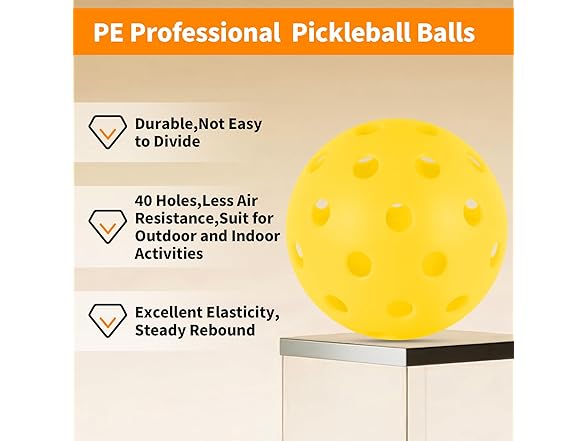 Wiseek Indoor Pickleball Balls