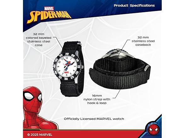 Marvel Spider-Man Kids' Strap Watch