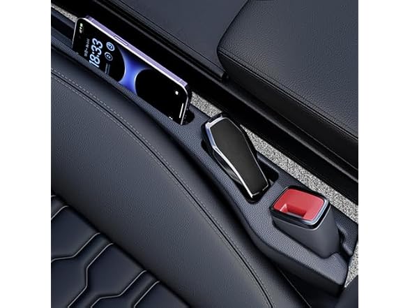 FOLUMAD APP-Auto-154 Car Seat Gap Filler 2 Pack Bla