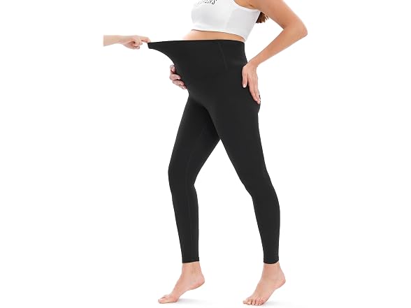 Hofish Women (L) Maternity Leggings Over Leggings