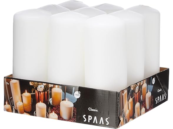 Spaas Tray of 9 Unscented Pillar