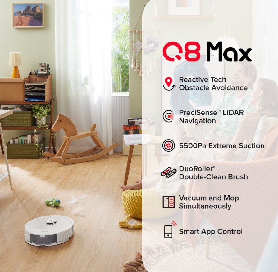 roborock Q8 Max Robot Vacuum and Mop - Gallery 18
