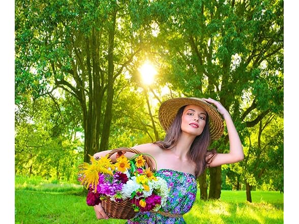 Green Forest Photo Backdrops 10x10ft