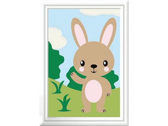 Ravensburger CreArt Cute Bunny Paint‑by‑Number Kit