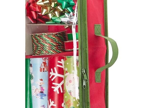 Whitmor Christmas & Holiday Gift Wrap Organizer