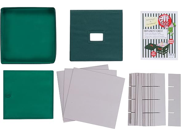 Elf Stor Storage Ornament Box - Holiday