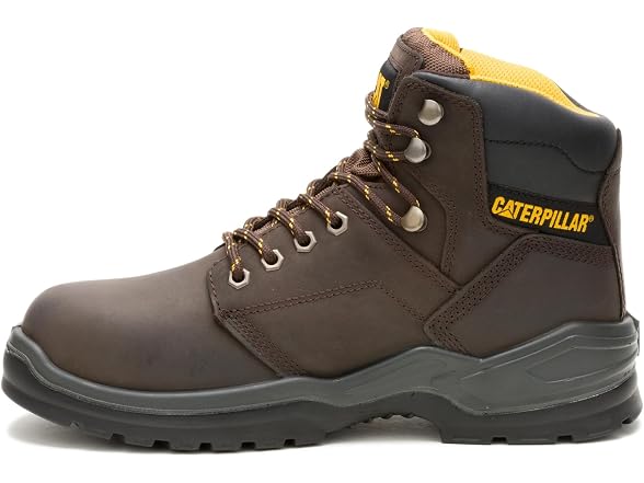 CAT Men's Striver Waterproof Steel Toe Industrial Boot, Brown 1, 7.5 Wide
