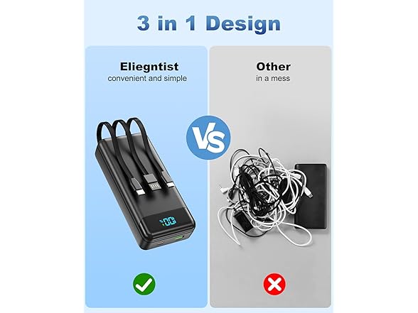 Eliegntist 40000mAh Portable Charger
