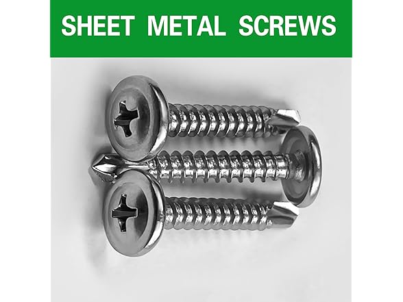 410 SS #8x1 Tapping Screws 100pcs