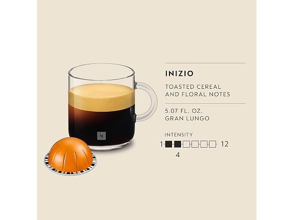 Nespresso Vertuo Inizio Medium Roast, 60-Count