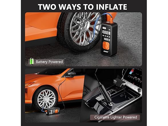 Zuzee Zuzee Tire Inflator Portable Air Compressor