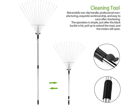Pilipane AAP-Tool-139 Garden Leaf Rake