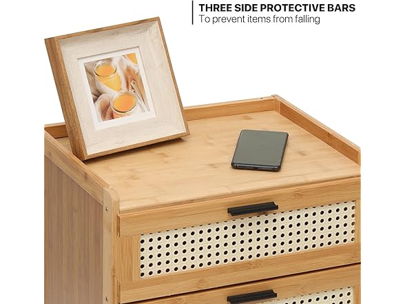 MoNiBloom Small Boho Nightstand Table