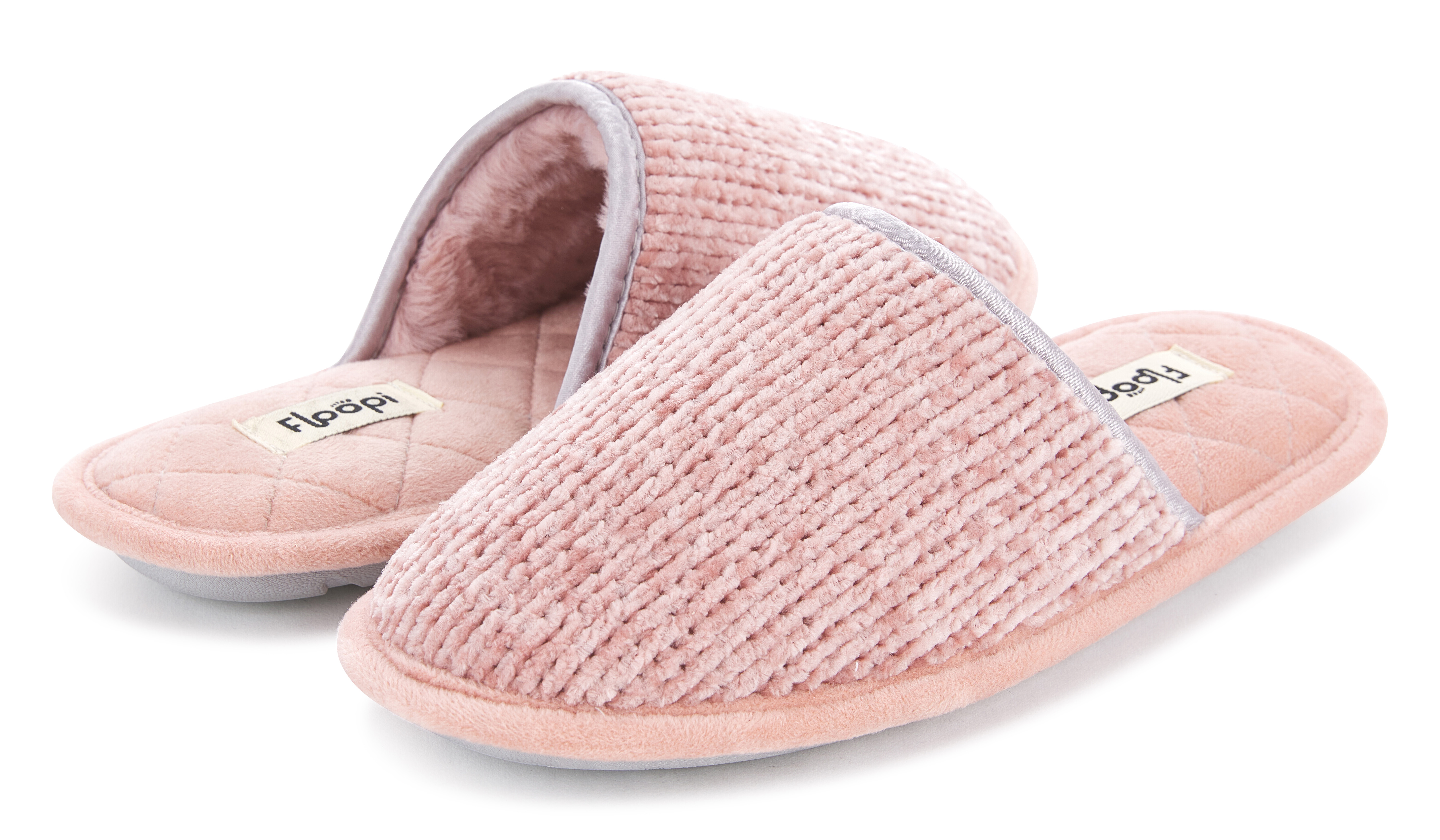 Floopi Womens Victoria Chenille Scuff Slippers - Gallery 19