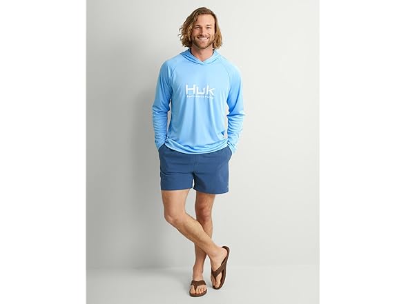 HUK Men's Standard Vented Hoodie Large