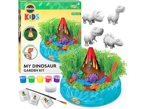 Creative Kids Miracle GRO Dinosaur Garden Kit, Multicolor