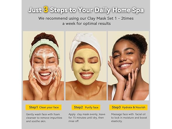 Hicream Turmeric Clay Mask Set