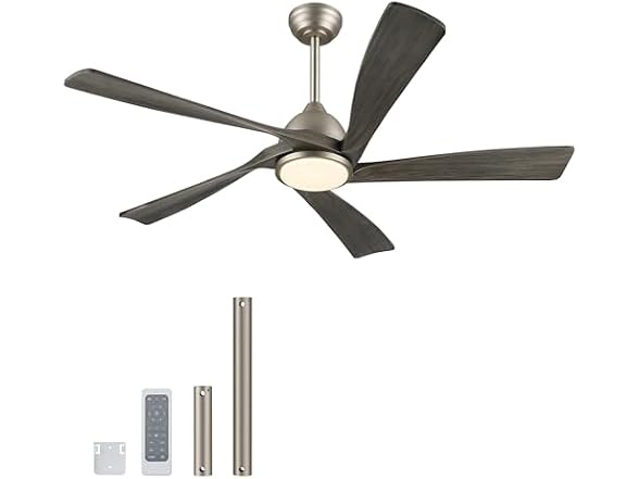 VONLUCE 52in Wood Ceiling Fan Patio