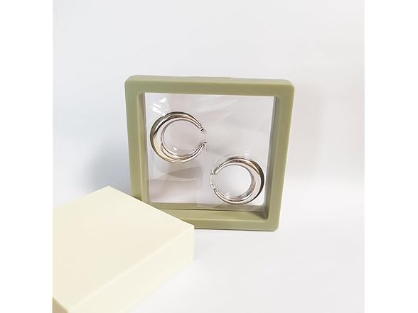 Envedette Silver Hoop Earrings