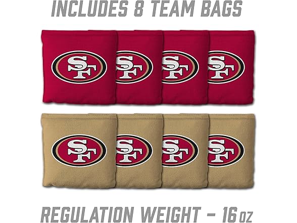 SAN FRANCISCO 49ERS 2x3 Portable Cornhole Game