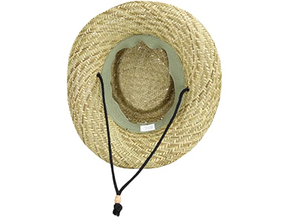 SUN & FUN Men (OS) Straw Flat Gambler Sun Hat Top