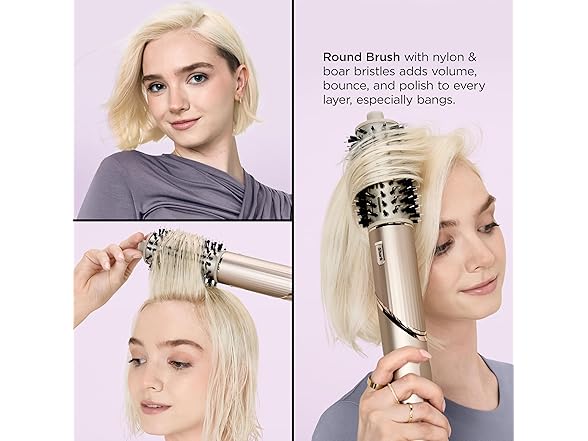 Shark FlexStyle Air Styling & Drying System, Powerful Hair Blow Dryer & Multi-Styler with Auto-Wrap Curlers, Curl-Defining Diffuser, Oval Brush, & Concentrator Attachment, Stone, HD435 (Open Box)
