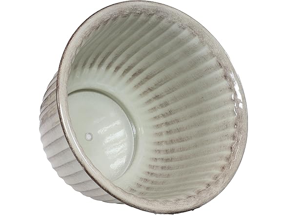 Sunnydaze Carlotta 14.75" Metal Outdoor Plant Pot Set- Set of 4