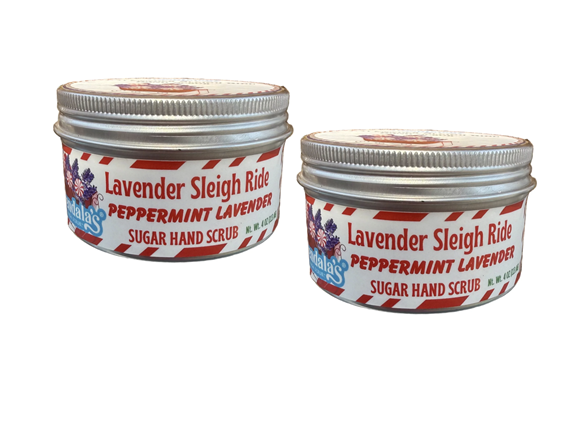(2 Pack) Wendala's Hand Scrubs - Lavender Sleigh Ride