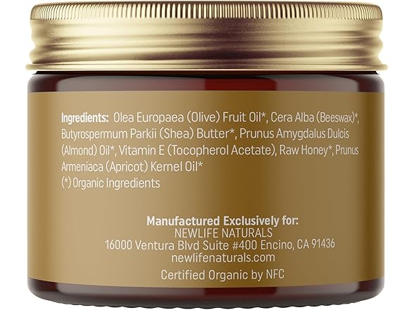 NewLife Naturals Certified Organic Vulva Balm Butter