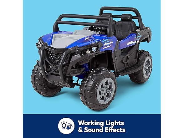 Kid Trax UTV Electric Ride On Toy, Blue