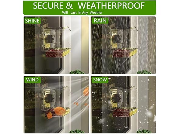 Generic Window Bird Feeder for Outdoor