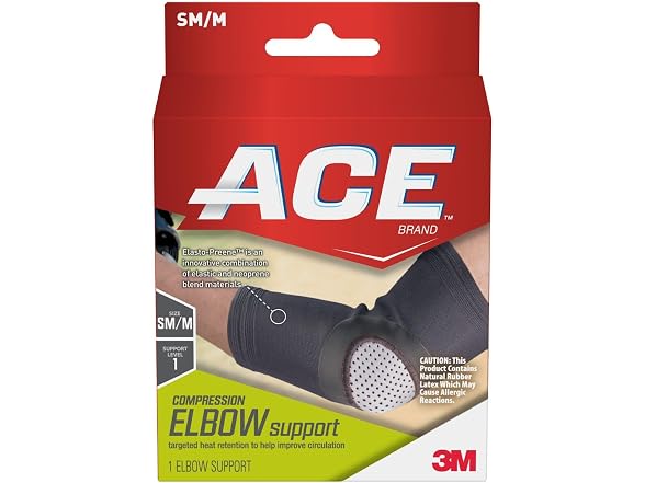 ACE Brand Compression Elbow Sleeve Small Medium