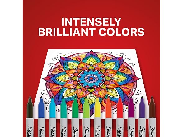 Sharpie Perm Markers, Fine Tip, 12 Ct - Gallery 4