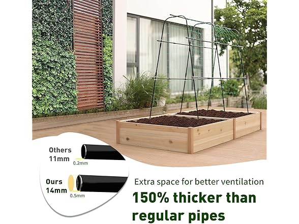 Lalahoni Cucumber Trellis | 5.3x5.3 Feet