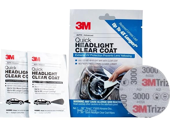 3M Quick Headlight Clear Coat Kit