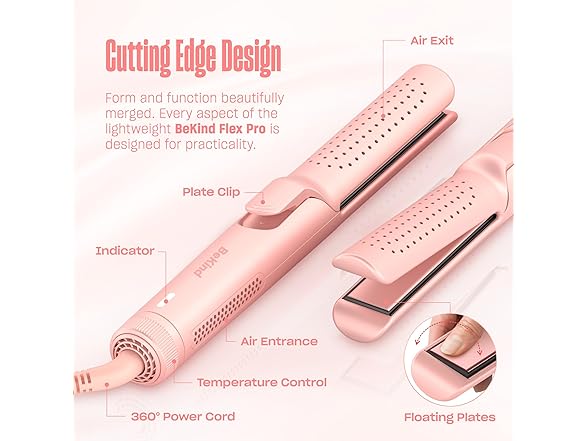 Bekind Hair Straightener and Curler 2 in 1 by B