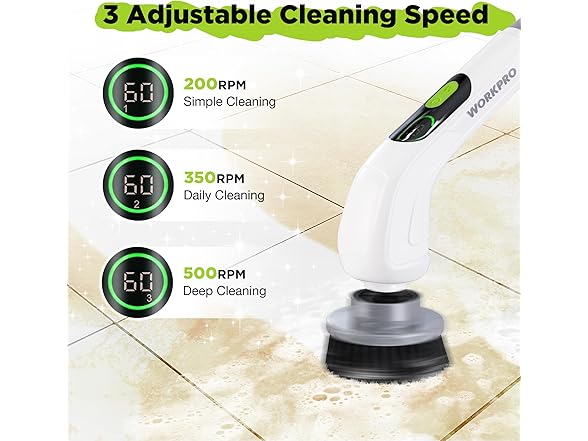 WORKPRO Electric Spin Scrubber