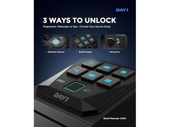 DAYI Biometric Gun Safe for Handgun