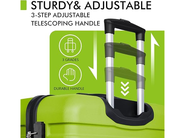 AnyZip W0893 Medium Luggage 24 Inch Applegreen (Open Box) - Gallery 7