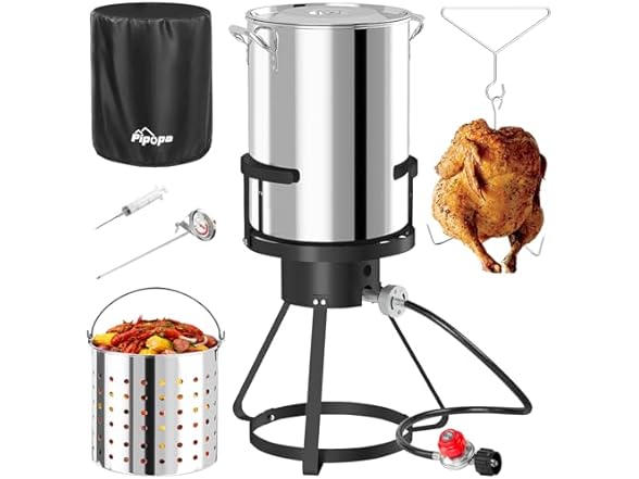 30QT Stainless Steel Turkey Fryer | Boiler