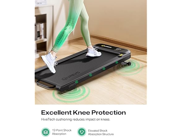 UREVO Smart Treadmill with 9% Auto Incline