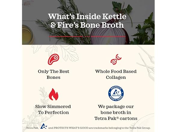 1CT Chicken Bone Broth Soup by Kettle and Fire