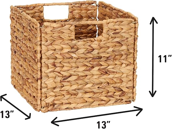 Household Essentials Foldable Wicker Storage Bin 