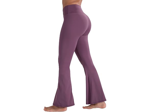 Sunzel Flare Leggings 30in L Burgundy