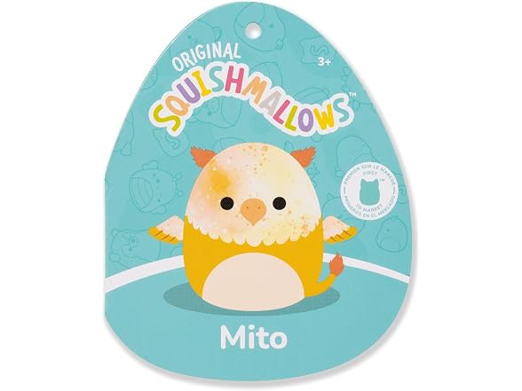 Squishmallows Original 12in Mito the Yellow Tie-Dye Griffin