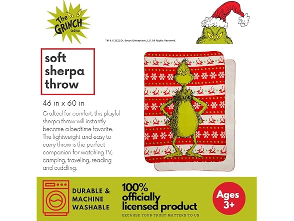 Franco Dr. Seuss The Grinch Holiday Christmas