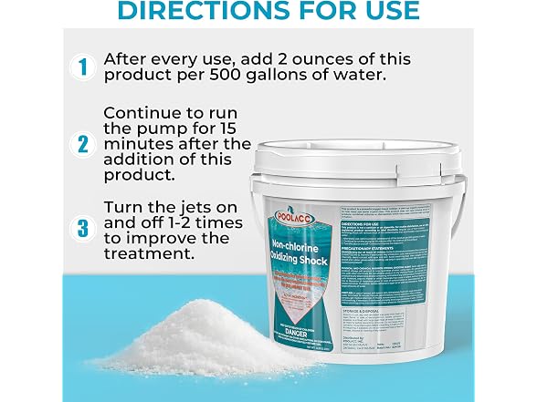 POOLACC Non Chlorine Spa Shock for Hot Tub - Gallery 7