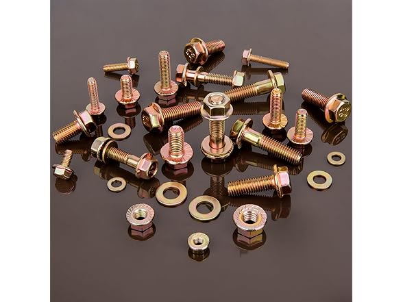 FOLIV 492PCS Flanged M6 M8 M10 Grade 8 Bolts and Nuts Kit